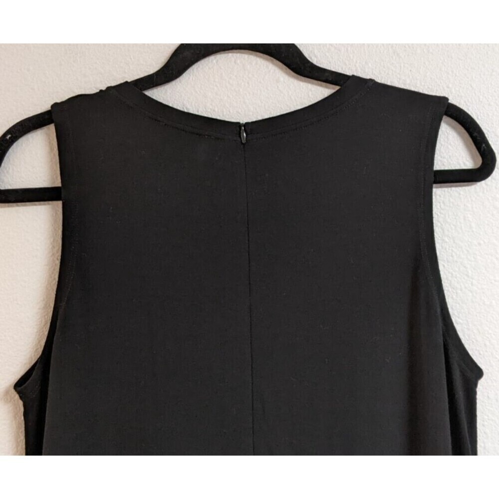 Women's EILEEN FISHER Black Viscose Stretch One Piece Romper Jumpsuit XS - Picture 6 of 11